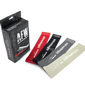 PACK ELASTICOS MINI BAND AFW GRIS (4 UNIDADES)