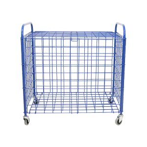 CARRO PORTABALONES ACERO PLEGABLE CON RUEDAS Y TAPA