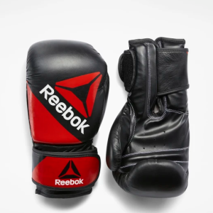 Guantes Boxeo cuero (rojo/negro) – Reebok