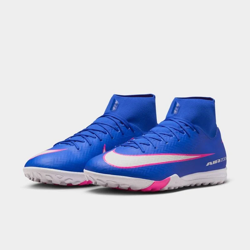 Zapatilla de Futbol Nike Zoom Superfly 10 Academy Azul-Blanco TF Adulto - Imagen 4