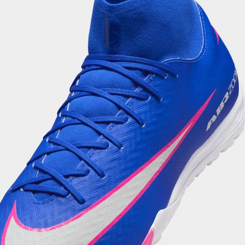 Zapatilla de Futbol Nike Zoom Superfly 10 Academy Azul-Blanco TF Adulto - Imagen 7