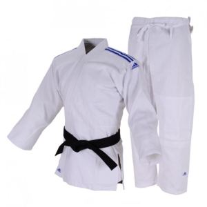 JUDOGI ADIDAS CLUB BLANCO BANDAS AZULES