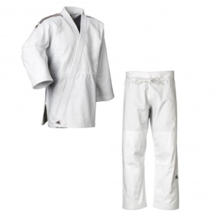 JUDOGI ADIDAS CONTEST BLANCO BANDAS NEGRAS