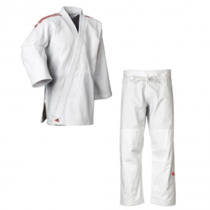 JUDOGI ADIDAS CONTEST BLANCO BANDAS ROJAS