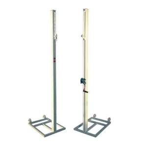 JUEGO POSTES VOLEIBOL TRASLADABLES DE ALUMINIO SECCIÓN CUADRADA 80X80MM