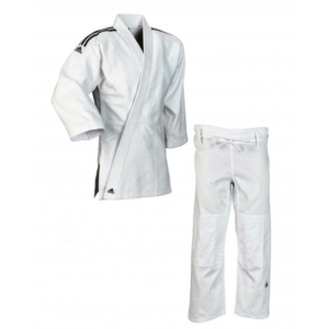 JUDOGI ADIDAS TRAINING BLANCO BANDAS NEGRAS