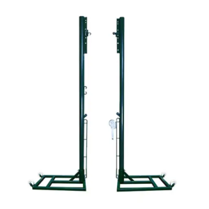 JUEGO POSTES VOLEIBOL METÁLICOS TRASLADABLES REGULABLE A TENIS