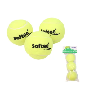 BOLSA 3 PELOTAS DE TENIS SOFTEE INICIACIÓN DELUXE