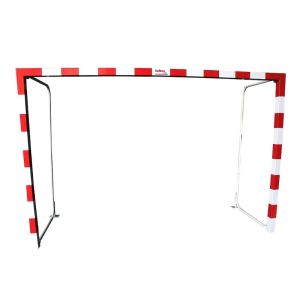 JUEGO PORTERÍAS F.SALA/BALONMANO METÁLICAS 80X80MM ABATIBLES