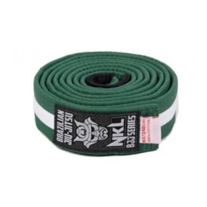 CINTURÓN «BJJ SERIES» INFANTIL VERDE/BLANCO