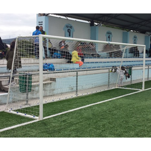 JGO PORTERÍAS FÚTBOL 7 METÁLICAS TRASLADABLES TUBO 80 MM REGLAMENTARIAS