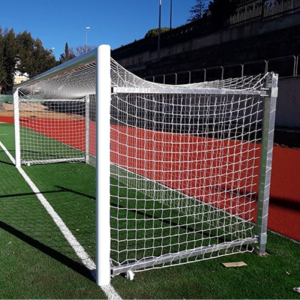 JGO PORTERÍAS AL. FÚTBOL7 90MM ABATIBLES ARQUILLOS GALV CALIENTE