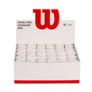CAJA 60 OVERGRIPS WILSON PADEL BLANCO PRO