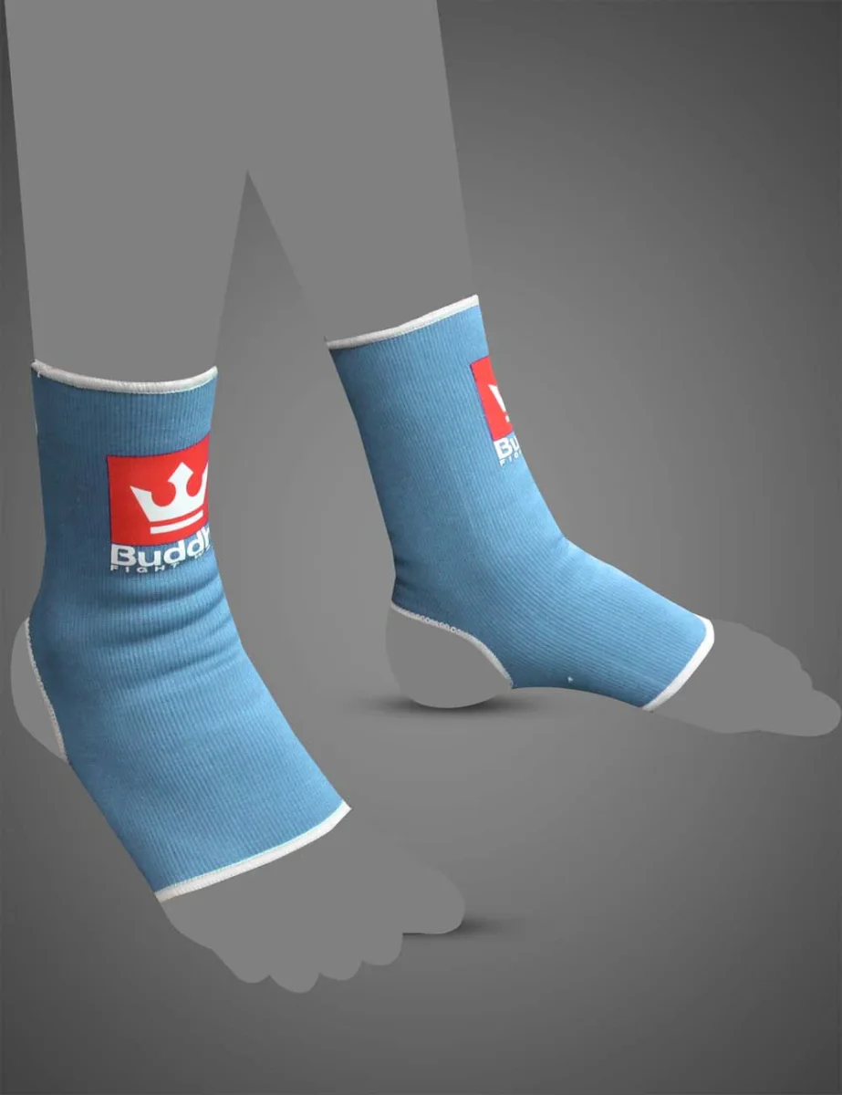 Tobilleras de Muay Thai Kick Boxing K1 MMA Azul Cyan - Imagen 3