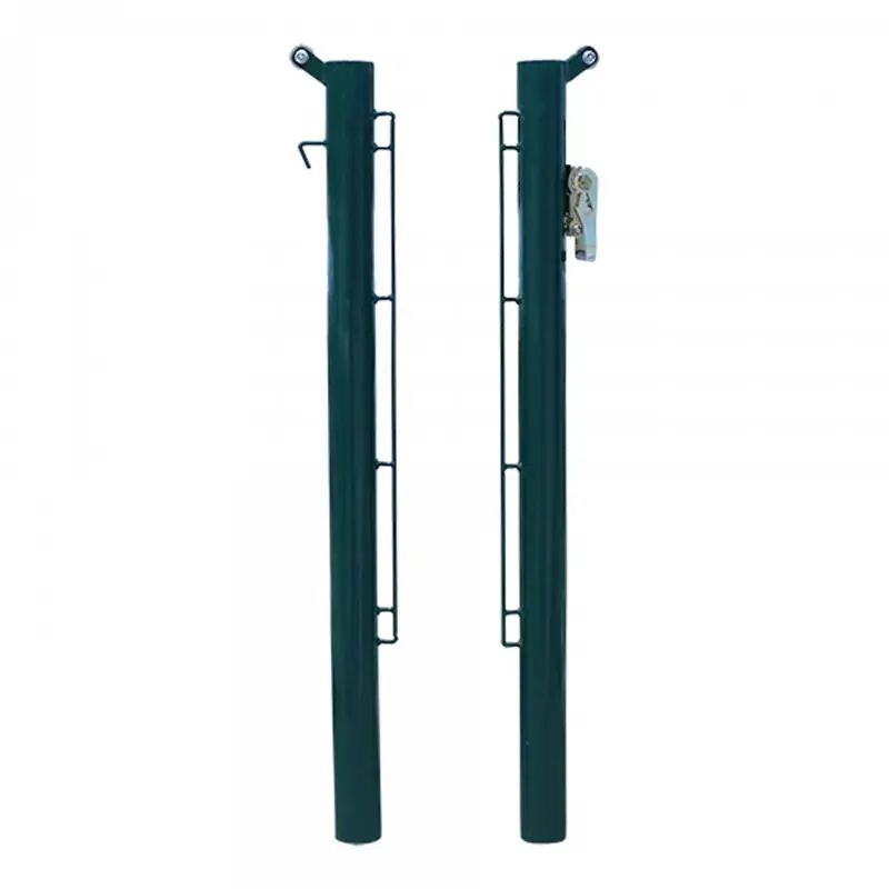 JUEGO POSTES PÁDEL METÁLICOS 80MM FIJOS DELUXE - Imagen 2