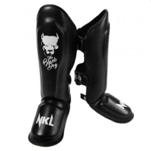 ESPINILLERA THAI NKL «BLACK DOG 2.0» NEGRO/BLANCO