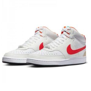 Bota Nike Court Vision Mid NN Blanco Rojo