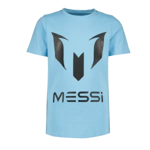Polera Logo Messi Celeste Niño