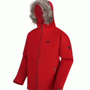 Parka Regata Haig Para Hombre Con Capucha Rojo