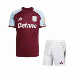 Camiseta Aston Villa Conjunto Niños Primera 2025 2026