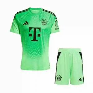 Camiseta Bayern Munich Conjunto Niños Portero 2025 2026 Verde
