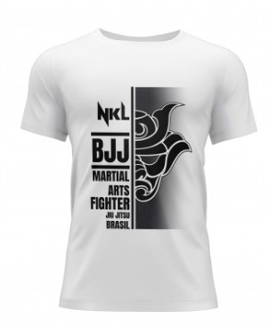 CAMISETA BJJ SAMURAI BLANCA - Imagen 2