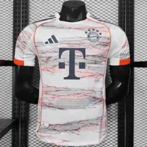 Camiseta Segunda Bayern Munich 2025 2026 Blanco – Versión Jugador