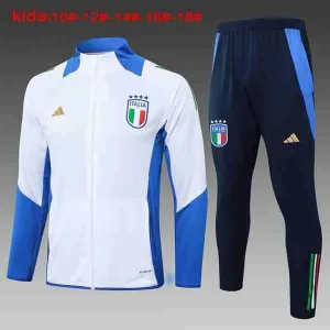 Chandal Niños Italia 2024 2025 Blanco Azul