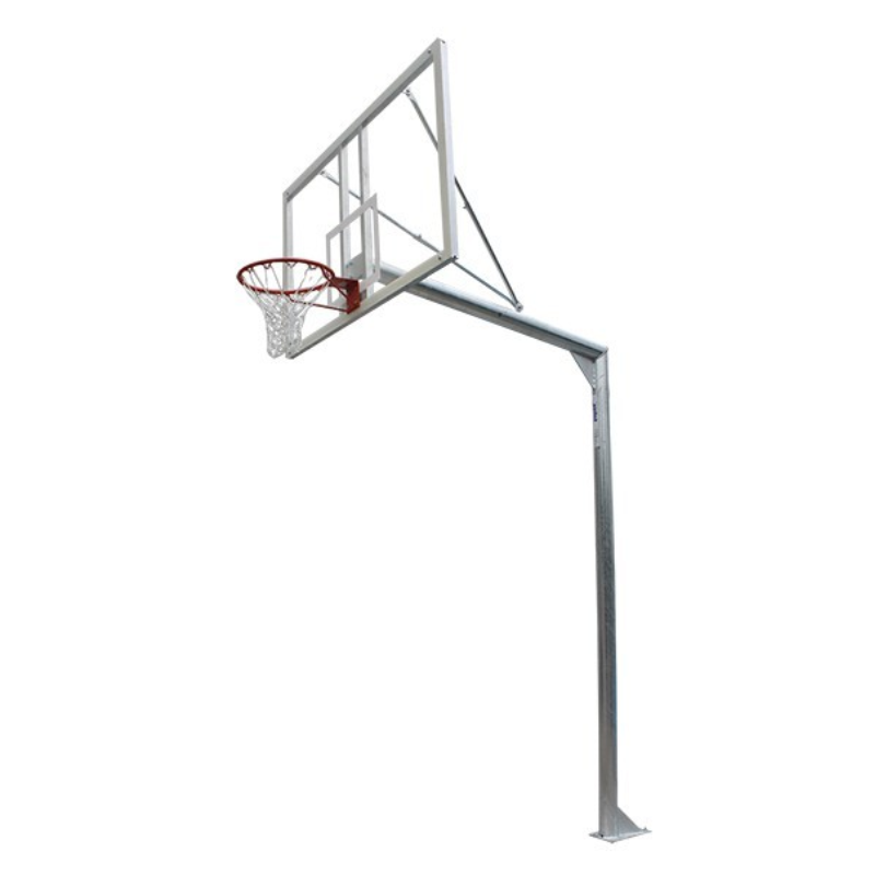 CANASTA GALVANIZADA BALONCESTO MONOTUBO NEW TUBO 114 MM FIJA CON BASE ANCLAJE – SIN TABLERO, SIN ARO –