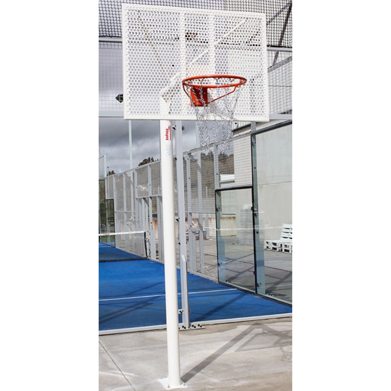 CANASTA ANTIVANDÁLICA MINIBASKET NEW TUBO 114 MM LACADA -INCLUYE ARO, RED Y TABLERO- - Imagen 2