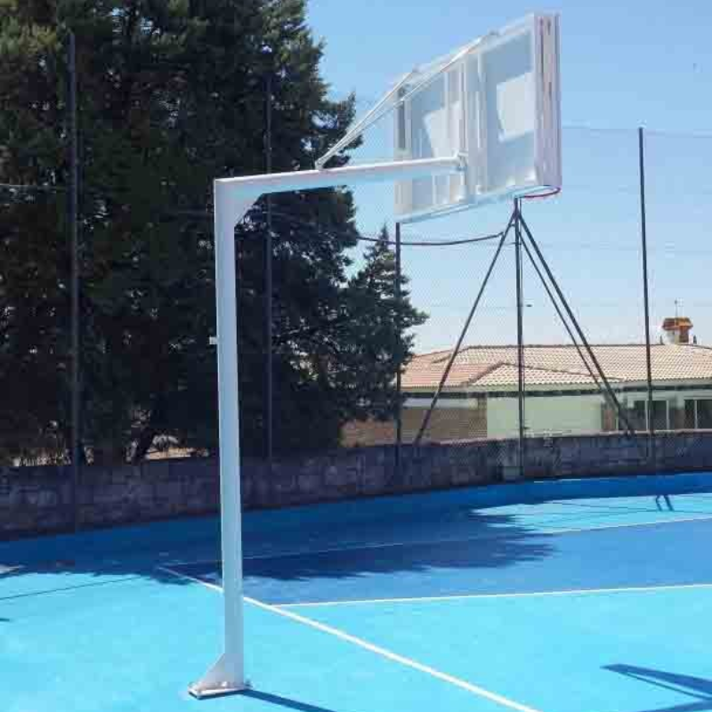 CANASTA BALONCESTO MONOTUBO NEW TUBO 114 MM FIJA CON BASE DE ANCLAJE – SIN TABLERO, SIN ARO – - Imagen 3