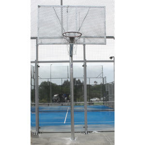 CANASTA ANTIVANDALICA BALONCESTO NEW TUBO 114 MM GALVANIZADA -INCLUYE AROS, REDES Y TABLEROS-