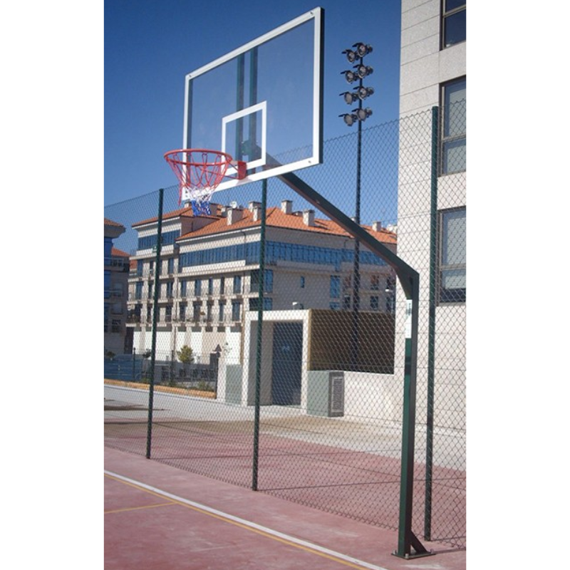 CANASTA BALONCESTO MONOTUBULAR FIJA CON BASE PARA ANCLAJE -SIN TABLERO, SIN ARO – - Imagen 2