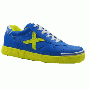 ZAPATILLA MUNICH G3 AZUL-AMARILLO FLUOR