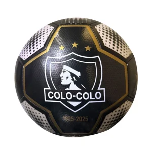 Balon de Futbol Colo Colo Negro Escudo Blanco Talla 5