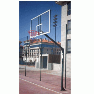 JGO  CANASTAS  BALONCESTO MONOTUBO FIJAS CON BASE PARA ANCLAJE
