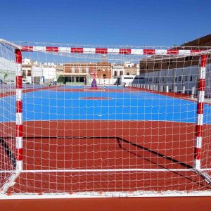 JUEGO PORTERIAS F SALA/BALONMANO METALICAS TRASLADABLES 80X80 MM CON BASE 80X40MM