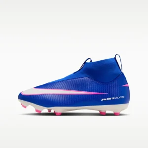 Zapato de Fútbol Nike Zoom Superfly 10 Academy Azul-Blanco FG Niño