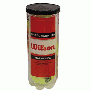 BOTE 3 PELOTAS DE PADEL WILSON RUSH  100