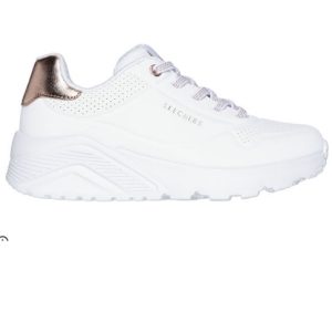 Zapatilla Skechers Uno Lite Blanco Oro