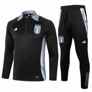 Sudadera Entrenamiento Italia 2024 2025 Negro Gris