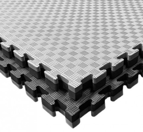 TATAMI EVA TIPO PUZZLE 1000X1000X20MM NEGRO/GRIS