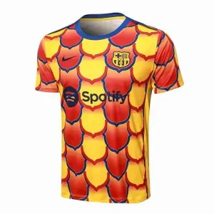 Tailandia Camiseta Entrenamiento FC Barcelona 2024 2025 Amarillo Rojo