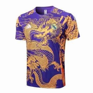 Tailandia Camiseta Entrenamiento Real Madrid 2024 2025 Purpura Amarillo