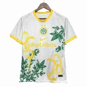 Tailandia Camiseta Especial Inter Milan 2024 2025 Blanco Amarillo