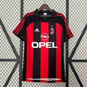 Tailandia Camiseta Primera AC Milan Retro 2000 2002