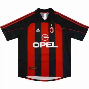 Tailandia Camiseta Primera AC Milan Retro 2000 2002 Rojo