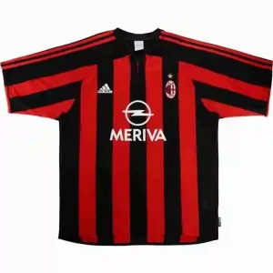 Tailandia Camiseta Primera AC Milan Retro 2003 2004 Rojo