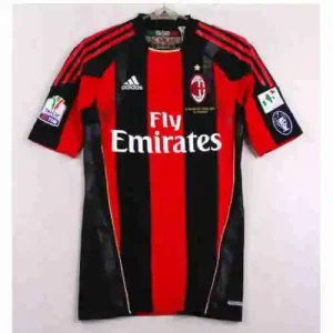Tailandia Camiseta Primera AC Milan Retro 2010 2011 Rojo