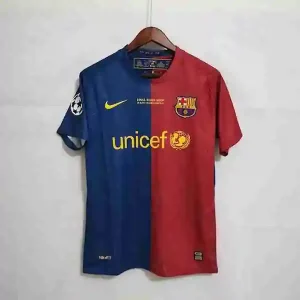 Tailandia Camiseta Primera FC Barcelona Retro 2008 2009 Azul Rojo